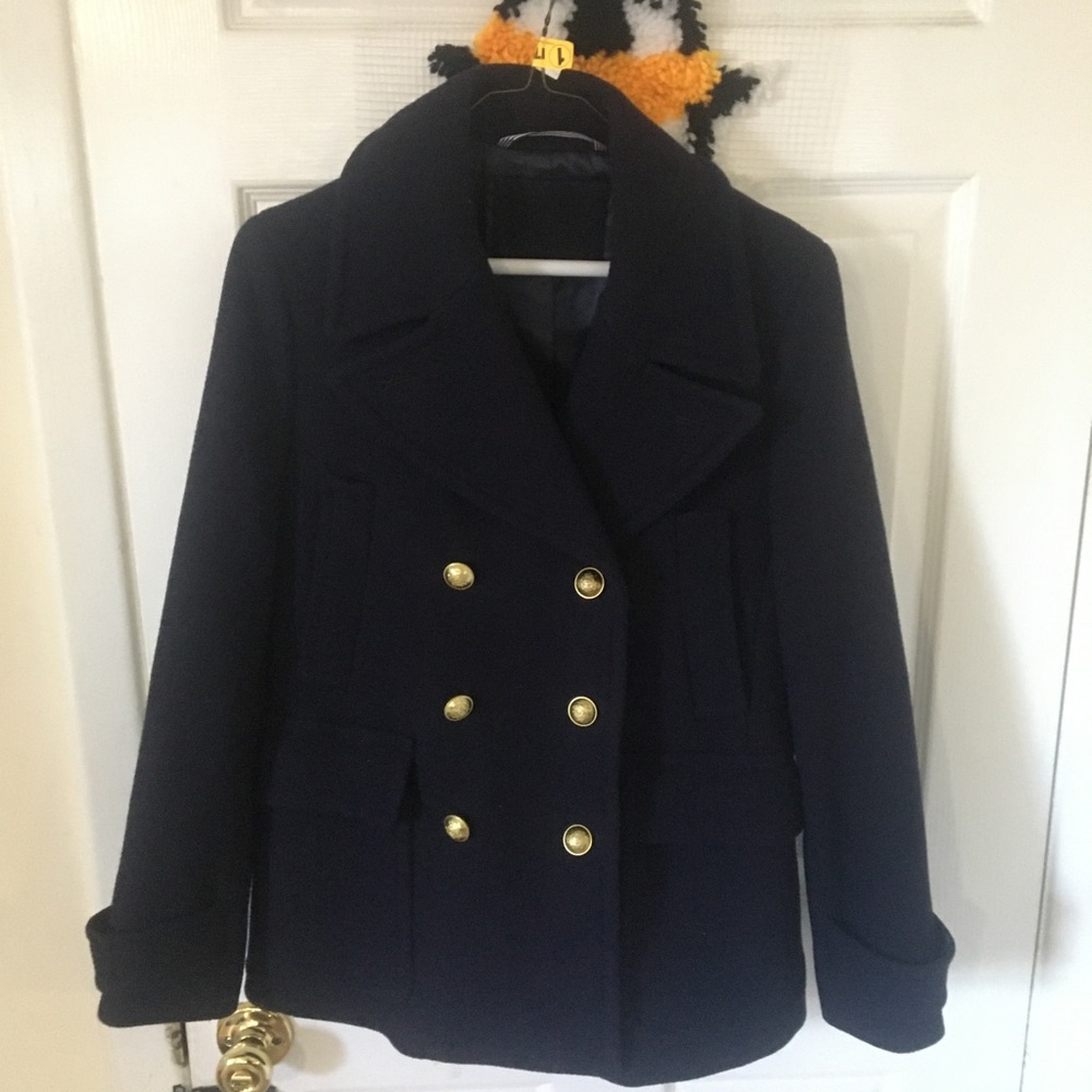 Heavy navy coat
